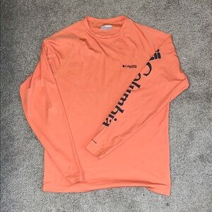 Columbia Men's Bright Orange Long Sleeve Shirt